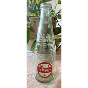 Dr Pepper Mustang Stampede National Glass Bottle 1994 RARE 30th Anniversary 90s